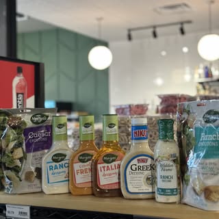 Salad dressings shelf in Albion